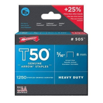 T50 5/16" - 8mm STAPLES (1250) ARROW