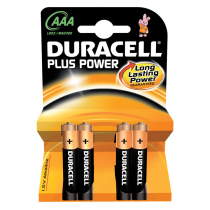 DURACELL ALKALINE BATTERIES PACK/4 AAA