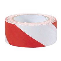 70mmx500m BARRIER TAPE ROLL RED & WHITE (NONE ADHESIVE)