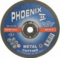 4½"(115x3mm) FLAT CENTRE METAL CUTTING DISC