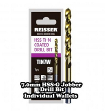 7mm HSS JOBBERS DRILL BIT REISSER Ti-N COATED Pack of 1