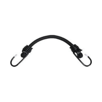 60cm ELASTIC CORD (BINGEE) GREEN WITH GALVANISED HOOKS