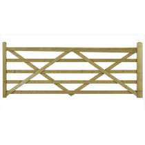 12' SOMERFIELD 5 BAR GATE R/H TREATED SOFTWOOD*
