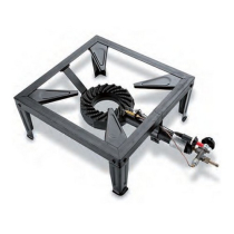 BOILING RING CAST IRON  7.5KW PIEZO IGNITION POWERFIRE 4