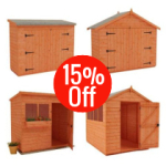 Image for 15% off selected sheds
