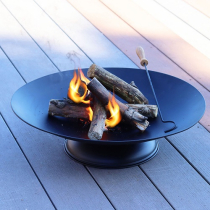 FIRE PIT WITH ROUND BASE NO. 2055 BLACK