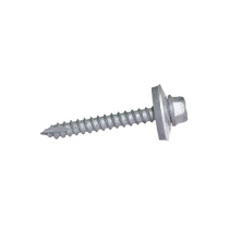 19 DRILL SCREWS BZP C/W WASHER PACK OF 10