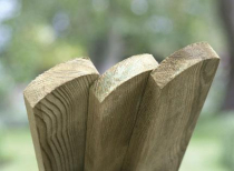 0.6x70x19mm 2NDS PALE RND TOP GREEN TREATED(2'x2.3/4"x3/4")