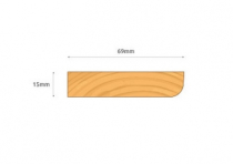 4.8x19x75NOM(15x70FIN) ROUND ARCHITRAVE *SECONDS*