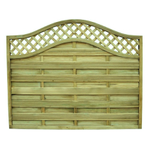 1.5mHx1.8mW OMEGA LATTICE TOP FENCE PANEL (SECONDS)