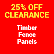 25%-Off Clearance Timber Fence Panels