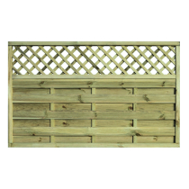 1.2mHx1.8mW HORIZ LATTICE TOP FENCE PANEL *SECONDS/CUTDOWN*