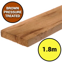 1.8x100x22mm SAWN PALE BROWN TREATED (6'x4"x1")