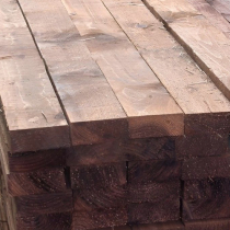 2.4x88x38 SAWN RAIL BROWN TREATED (8'x31/2"x11/2")