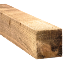 1.8x75x75mm SAWN POST BROWN TREATED FLAT ENDS (6'x3"x3")
