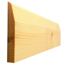 5.1x25x175NOM(21x170FIN) CHAMFERED SKIRTING 5THS RED*