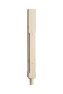 Pine 91mm Chamfered Spigot New el Post 850mm UNTREATED ST850P