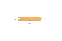 2.4x25x125NOM (21x120FIN) PLANED T&G UNTREATED FLOORING