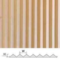 FormPanel Traingle Flexible Raw MDF 2400x600x9