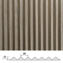 FormPanel Triangle Flexible Walnut 2400x600x9