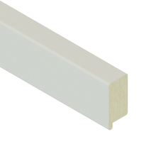 White Paper Trim - 2400x40 Rebated To Sit Over Flexi Pane