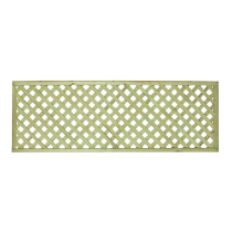 600mm H x 1.8m W HEAVY DIAMOND LATTICE FLAT TOP GREEN TREATED