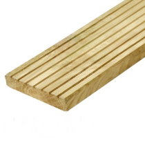 Dual-Profile Premium Treated 6" (150mm) Timber Decking Boards