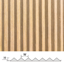 FormPanel Triangle Flexible Oak 2400x600x9