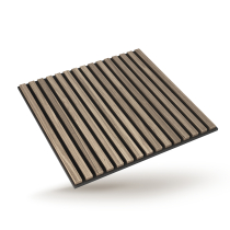 Acoustic Wall Panel Walnut 600x600mm Pack of 4