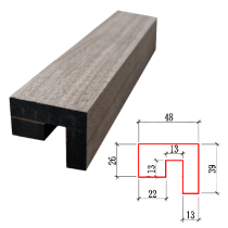 Dark Walnut MDF LED BATTEN (LED NOT INCLUDED)