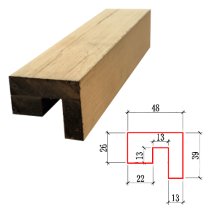 Oak MDF LED BATTEN (LED NOT INCLUDED)