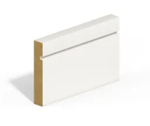 MDF SKIRTING PRIMED 5.49x18x144mm SINGLE GROOVE