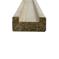 2.4m x32x63mm TREATED BASERAIL for 32mm SPINDLES(28x57FIN)