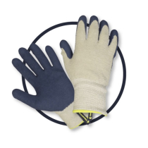 "COSY" LARGE CLIP GLOVES DARK BLUE/ CREAM