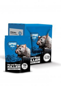 SAPPHIRE RAT&MOUSE GRAIN BAIT 10x150g  **SINGLE FEED**
