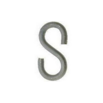 38mm x 4mm S HOOK GALVANISED PACK OF 10