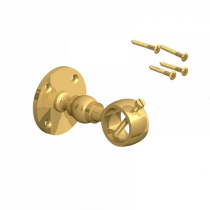BRASS HAND RAIL BRACKET 24mm & 28mm ROPE PACK OF 2 INC SCREWS