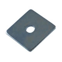 10mm HOLE SQUARE PLATE WASHER PACK OF 10 (50x50mm) BZP