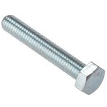 M6x100 HEX HEAD SET SCREW BZP PACK of 10