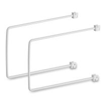 TWINSLOT BOOKEND PAIR 200mm WHITE