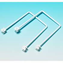 TWINSLOT BOOKEND PAIR 250mm WHITE