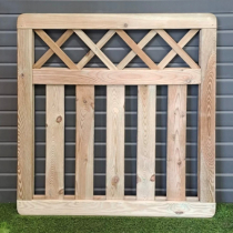 0.9m W x 0.9m H CROSS TOP GATE (CHATSWORTH) GREEN TD (CTG90)