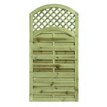1.8mHx0.9mW HORIZONTAL LATTICE TOP GATE - GREEN TREATED