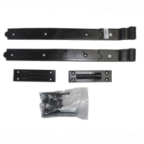 12"(300mm)STRAIGHT BAND & HOOK ON PLATE BLACK SET