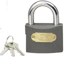50mm SECURIT / TRICIRCLE IRON PADLOCK BRASS CYLINDER
