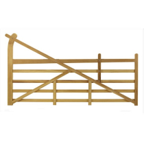 5'7"/3'7"H X 11'W BLENHEIM GATE IROKO HARDWOOD (MTO)