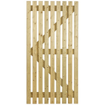 NS 3'W x 6'H ORCHARD GATE FLAT TOP TREATED SOFTWOOD CHARLTONS