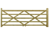 14'W FORESTER 5 BAR GATE 3'7"H TREATED SOFTWOOD*