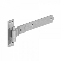 10"(250mm) CRANKED BAND & HOOK ON PLATE BLACK SET