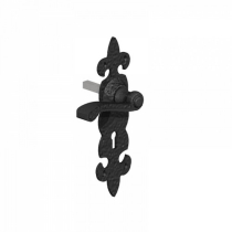 FDL LEVER LOCK FURNITURE ORNAMENTAL BLACK (PACK)